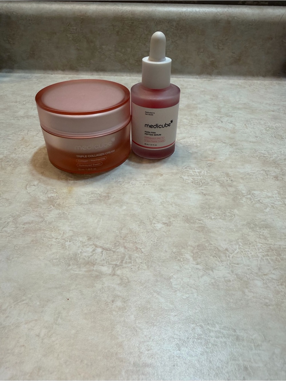 Medicube Pink Triple Collagen Cream & Serum Set - Pink